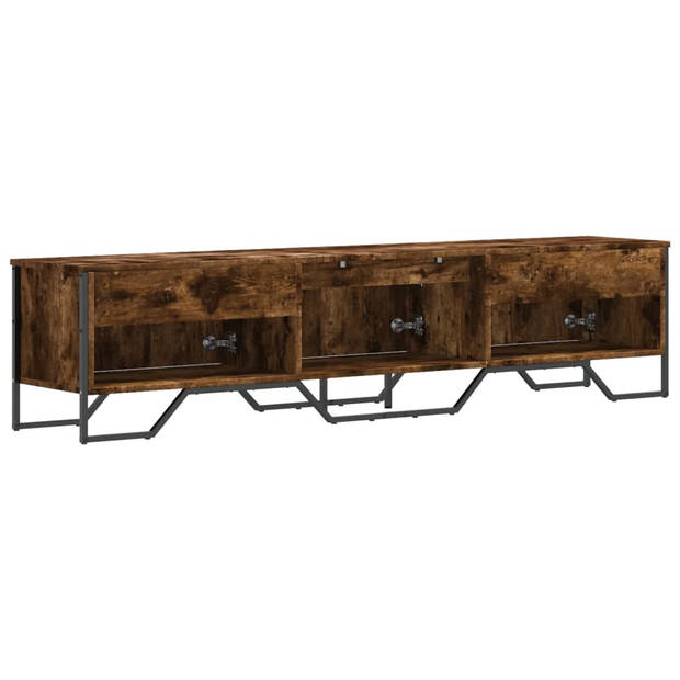 vidaXL Tv-meubel 180x34x41 cm bewerkt hout gerookt eikenkleurig