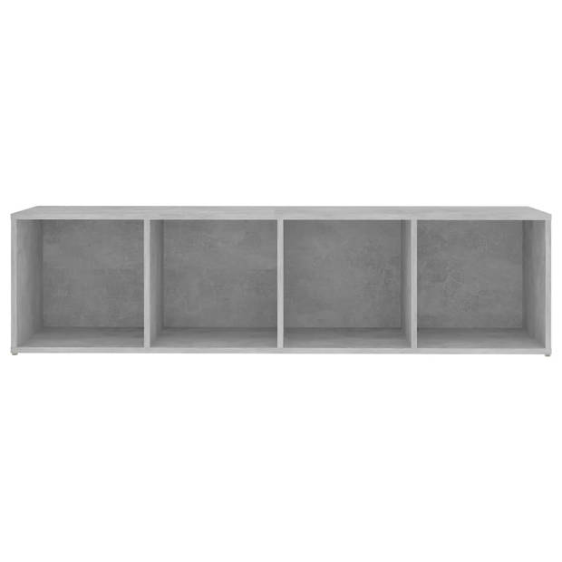 vidaXL Tv-meubel 142,5x35x36,5 cm bewerkt hout betongrijs