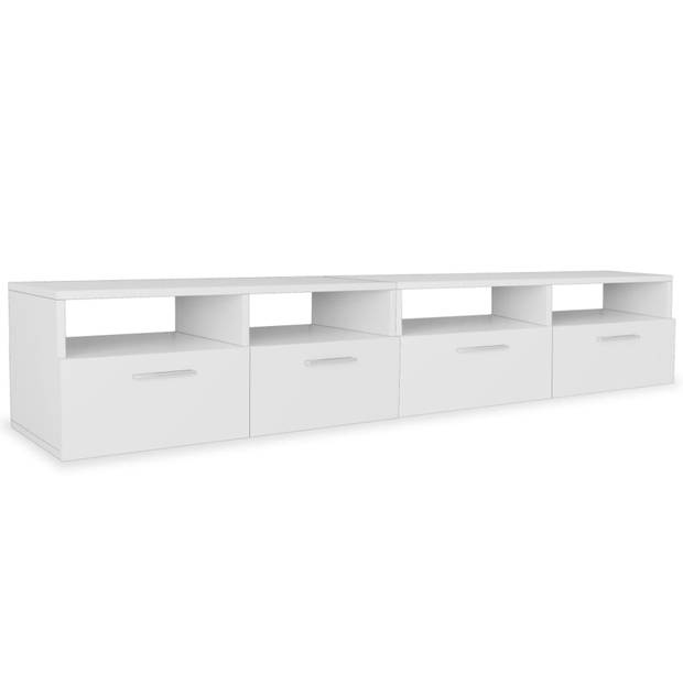 vidaXL Tv-meubels 2 st 95x35x36 cm bewerkt hout wit