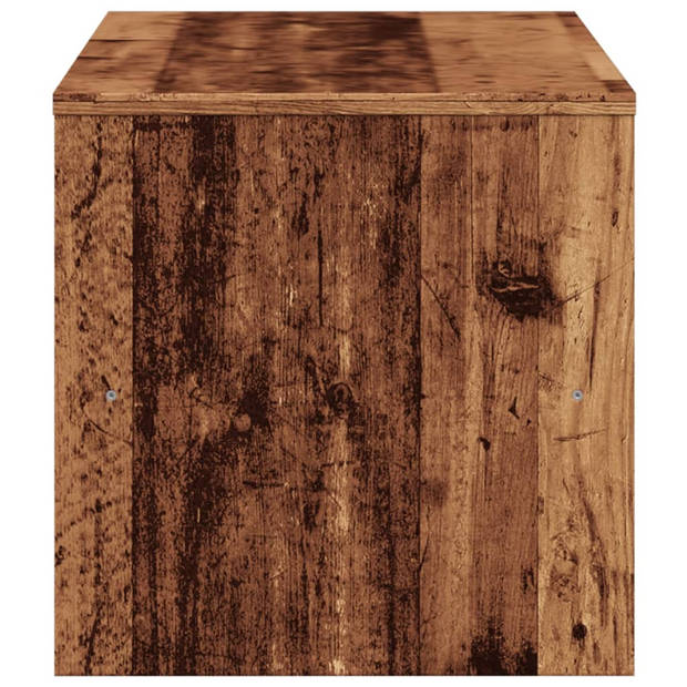 vidaXL Tv-meubel 120x40x40 cm bewerkt hout oud houtkleurig