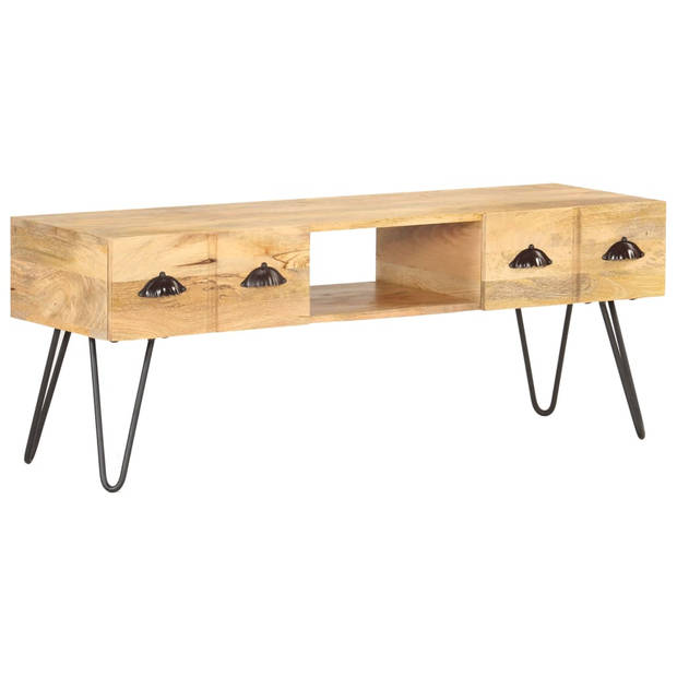 vidaXL Tv-meubel 120x35x45 cm massief mangohout