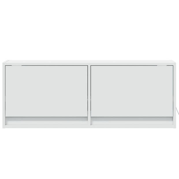 vidaXL Tv-wandmeubel met LED-verlichting 100x31x35 cm wit