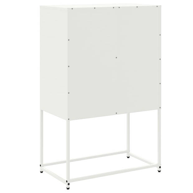 vidaXL Tv-meubel 68x39x60,5 cm staal wit