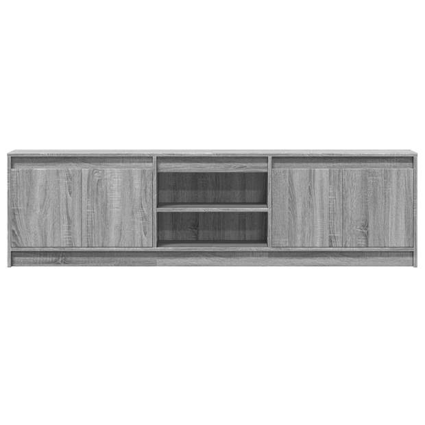 vidaXL Tv-meubel met LED 180x34x50 cm bewerkt hout grijs sonoma eiken