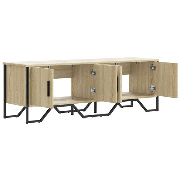 vidaXL Tv-meubel 122x34x41 cm bewerkt hout sonoma eikenkleurig