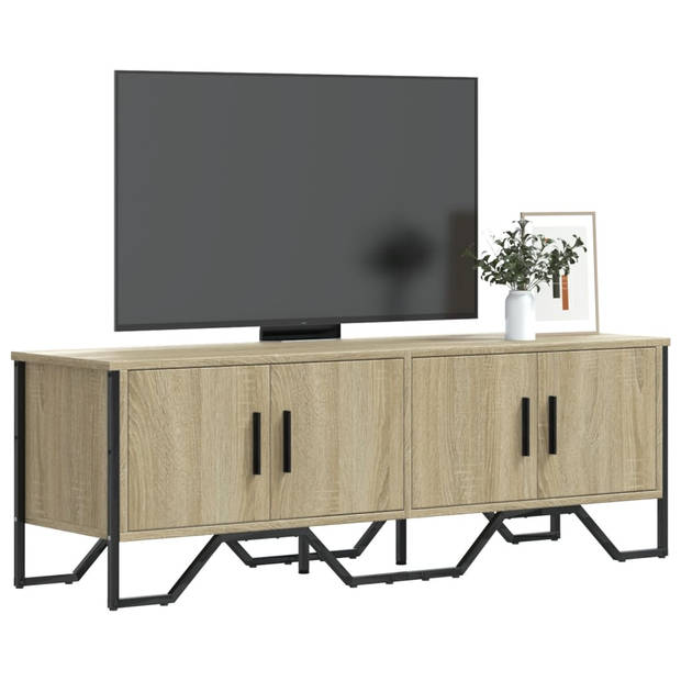 vidaXL Tv-meubel 122x34x41 cm bewerkt hout sonoma eikenkleurig