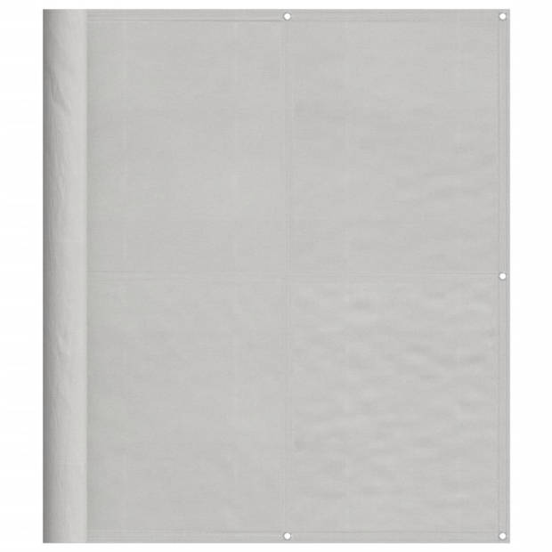 vidaXL Balkonscherm 120x600 cm 100% oxford polyester lichtgrijs