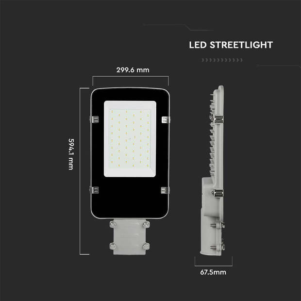 V-TAC VT-150ST-N LED-straatverlichting - 115 Lumen Straatverlichting - Samsung - IP65 - Grijs - 150 Watt - 15000