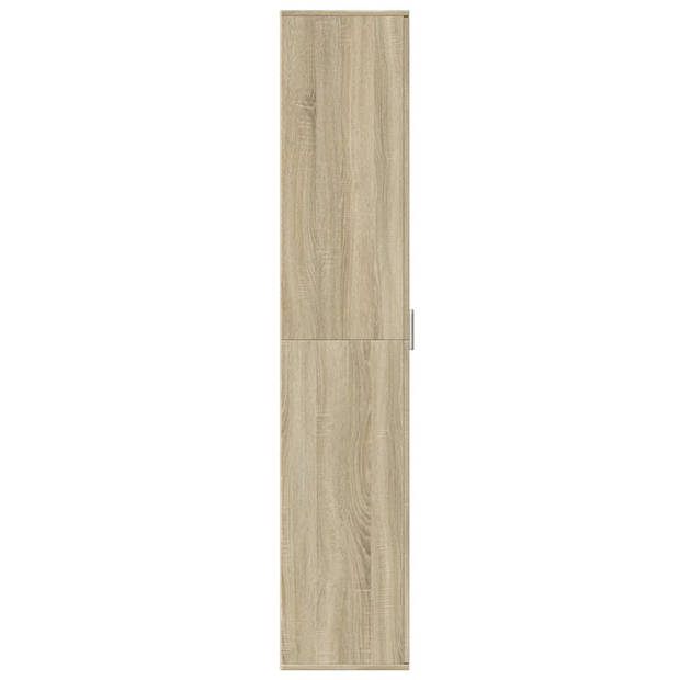 vidaXL Hoge kast 60x35x180 cm bewerkt hout sonoma eikenkleurig