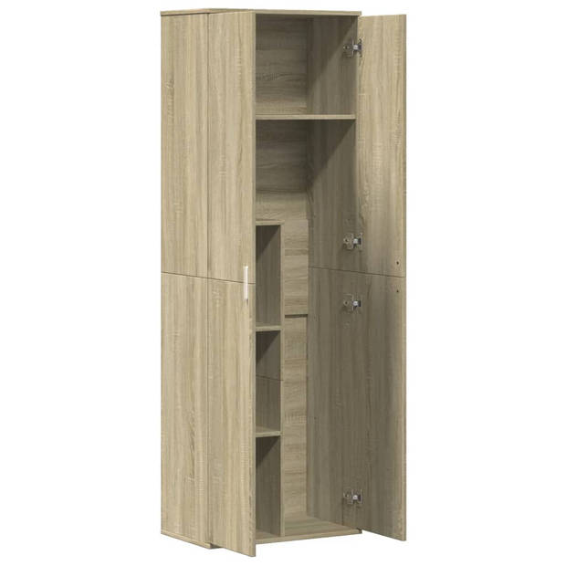 vidaXL Hoge kast 60x35x180 cm bewerkt hout sonoma eikenkleurig