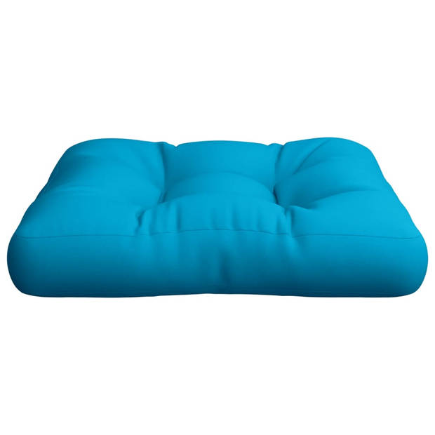 vidaXL Palletkussen stof blauw