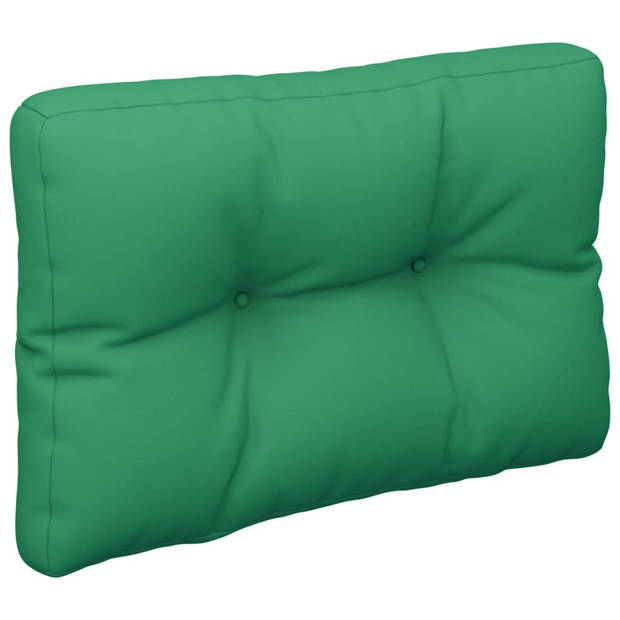 vidaXL Palletkussen 60x40x12 cm stof groen