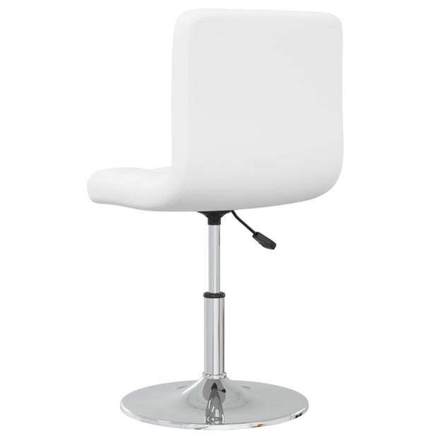 vidaXL Eetkamerstoelen 4 st kunstleer wit