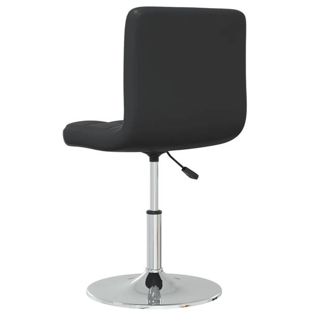 vidaXL Eetkamerstoelen 6 st kunstleer zwart