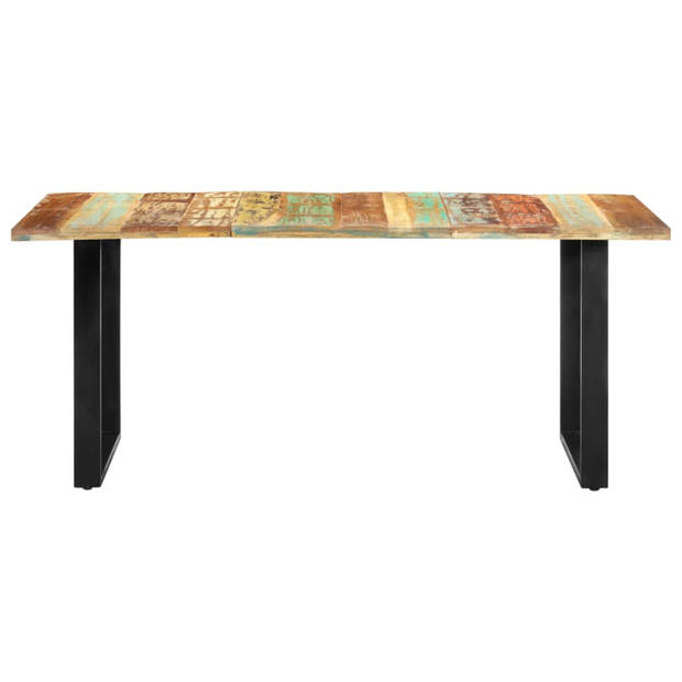 vidaXL Eettafel 180x90x76 cm massief gerecycled hout