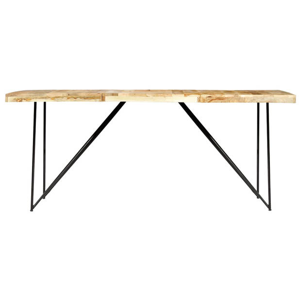 vidaXL Eettafel 180x90x76 cm massief mangohout