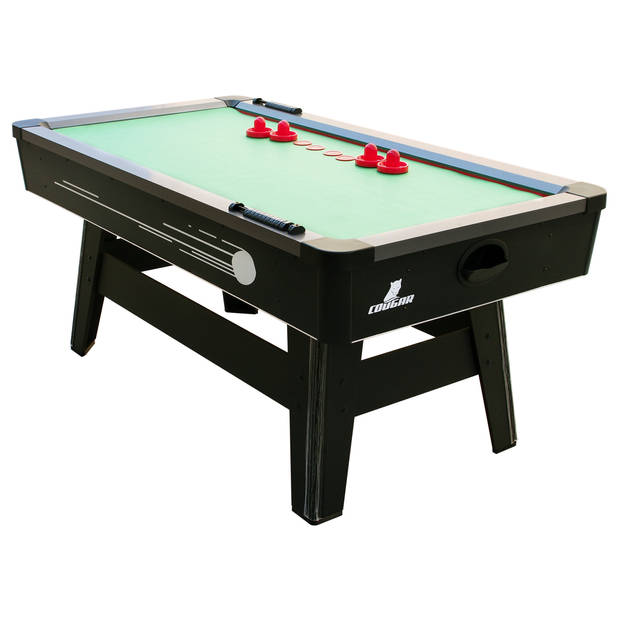 Cougar Hattrick Hero Airhockeytafel 6ft in zwart & rood Airhockey incl. accessoires