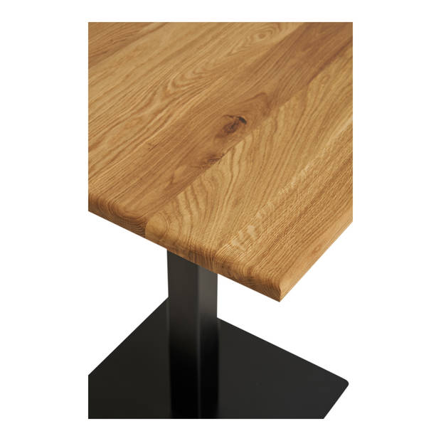 House Nordic - Tafel Vierkant 70cm - Naturel/Zwart - Kolompoot - Lignano