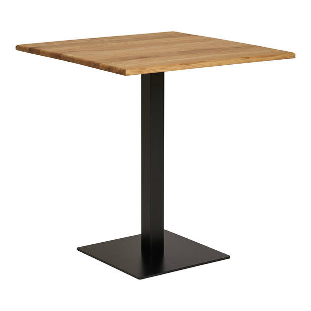 House Nordic - Tafel Vierkant 70cm - Naturel/Zwart - Kolompoot - Lignano