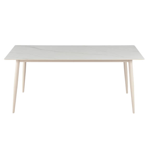 Giga Meubel - Eettafel Senne Keramisch Wit 180cm