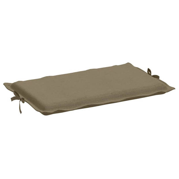 vidaXL Ligbedkussen 186x58x3 cm stof gemêleerd taupe