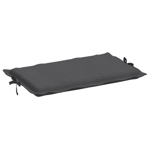 vidaXL Ligbedkussen 186x58x3 cm stof gemêleerd antracietkleurig