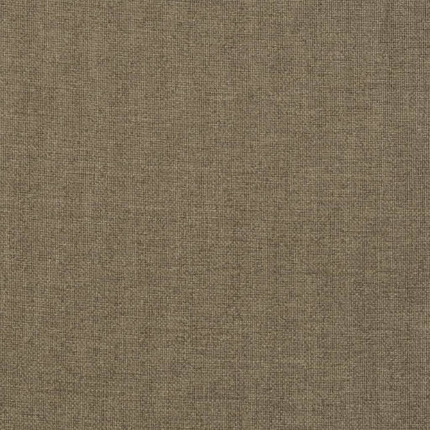 vidaXL Ligbedkussen 200x60x4 cm stof gemêleerd taupe