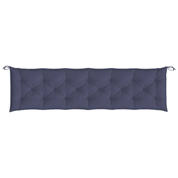 vidaXL Tuinbankkussen 200x50x7 cm oxford stof marineblauw