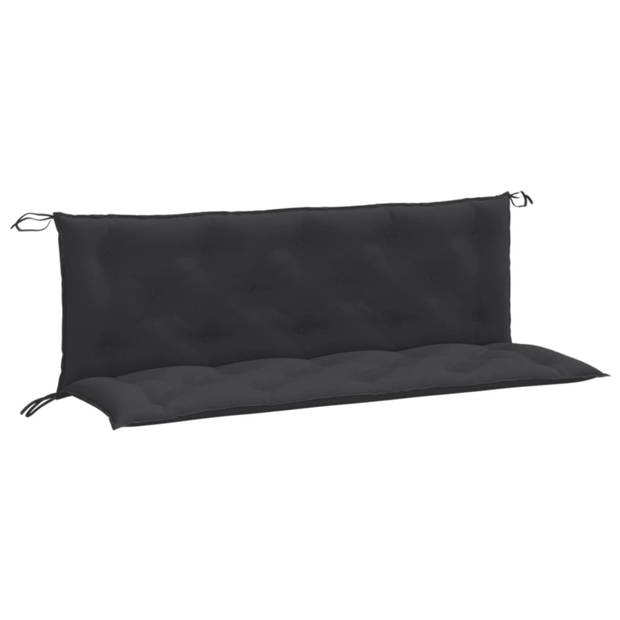 vidaXL Tuinbankkussens 2 st 150x50x7 cm stof gemêleerd antracietkleur