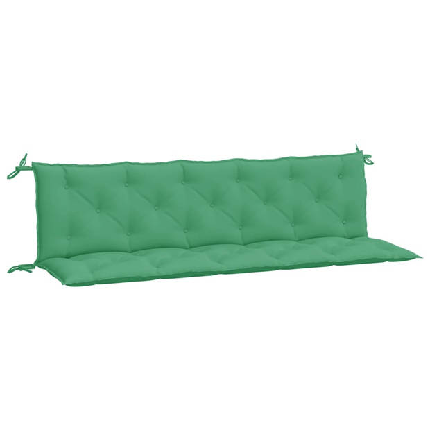 vidaXL Tuinbankkussens 2 st 180x50x7 cm oxford stof groen