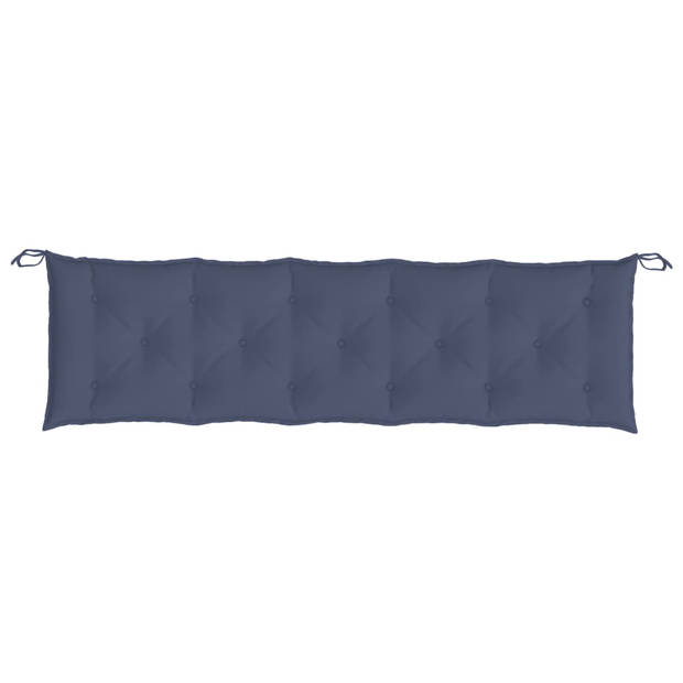 vidaXL Tuinbankkussens 2 st 180x50x7 cm oxford stof marineblauw