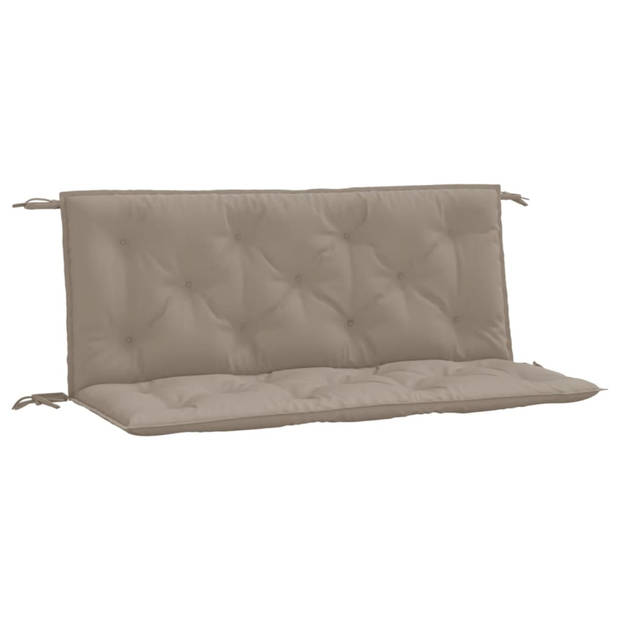 vidaXL Tuinbankkussens 2 st 120x50x7 cm oxford stof taupe