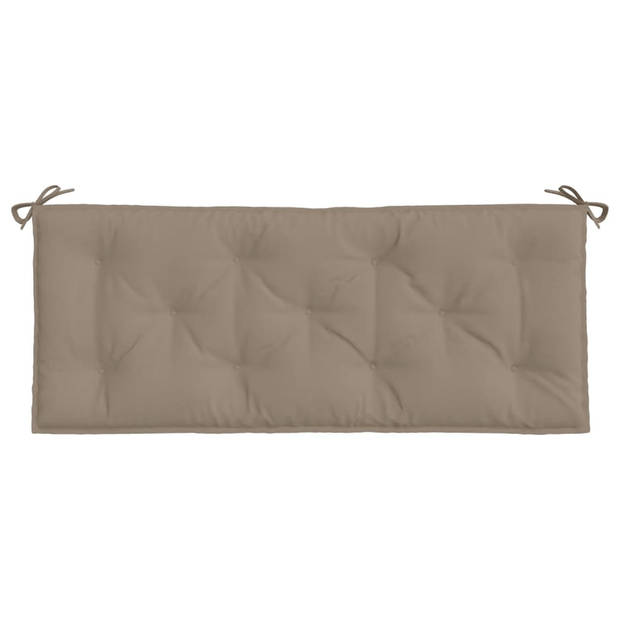 vidaXL Tuinbankkussens 2 st 120x50x7 cm oxford stof taupe