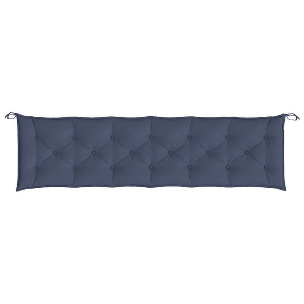 vidaXL Tuinbankkussens 2 st 200x50x7 cm oxford stof marineblauw