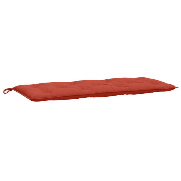 vidaXL Tuinbankkussens 2 st 120x50x7 cm stof gemêleerd rood