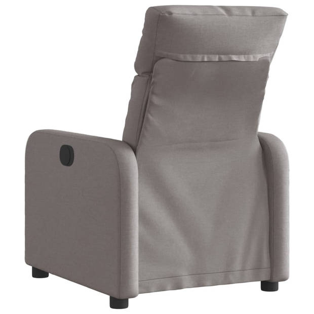 vidaXL Fauteuil verstelbaar elektrisch stof taupe