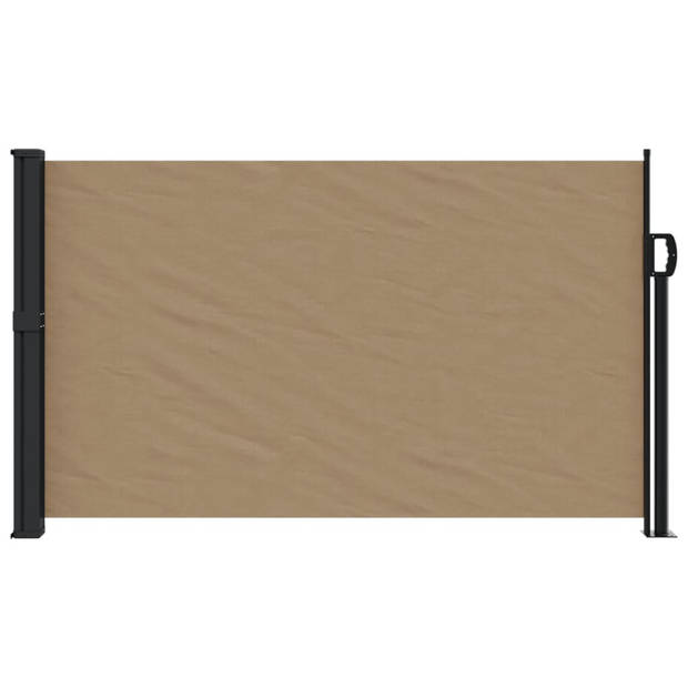 vidaXL Windscherm uittrekbaar 120x600 cm taupe