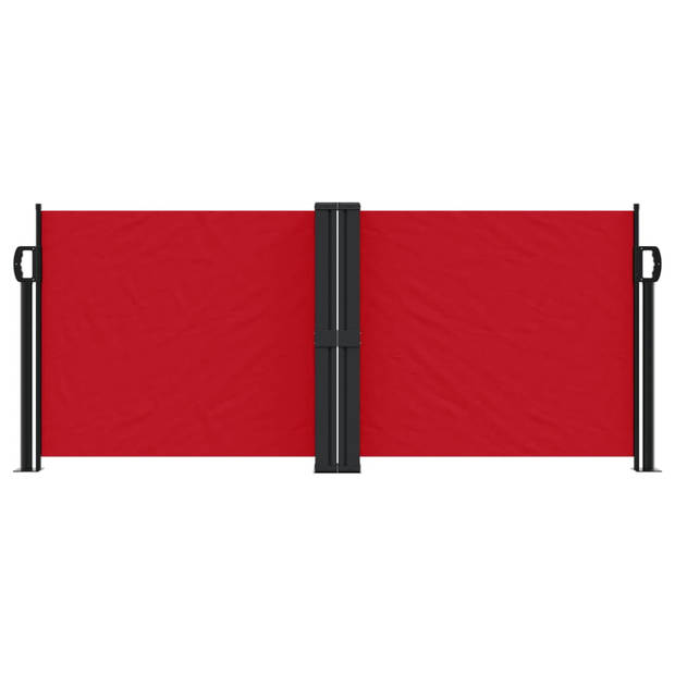 vidaXL Windscherm uittrekbaar 100x1000 cm rood