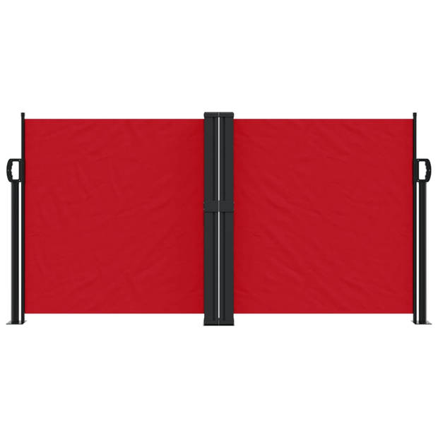 vidaXL Windscherm uittrekbaar 120x1000 cm rood