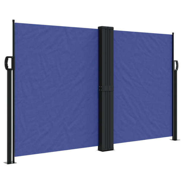 vidaXL Windscherm uittrekbaar 140x600 cm blauw