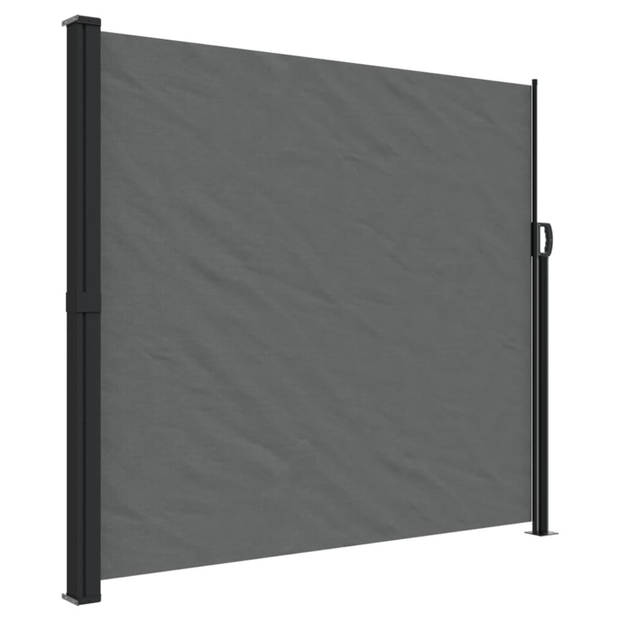 vidaXL Windscherm uittrekbaar 180x600 cm antracietkleurig