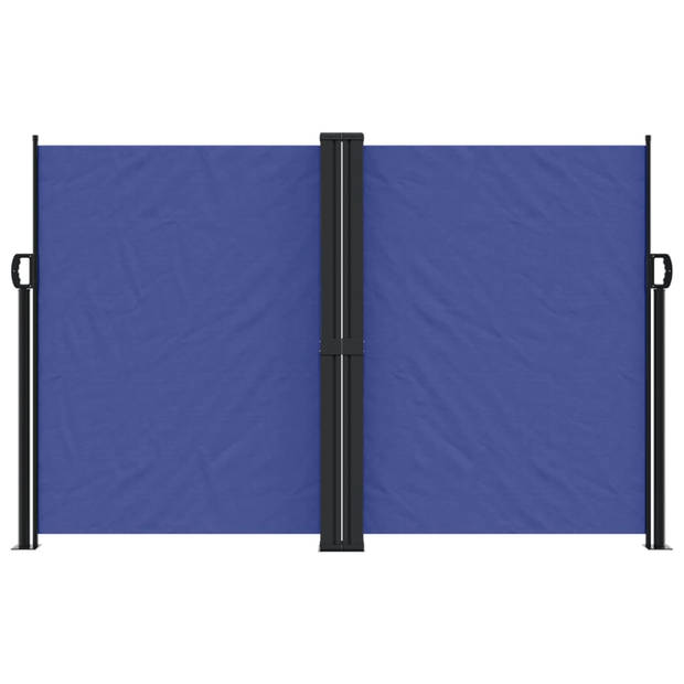 vidaXL Windscherm uittrekbaar 160x600 cm blauw