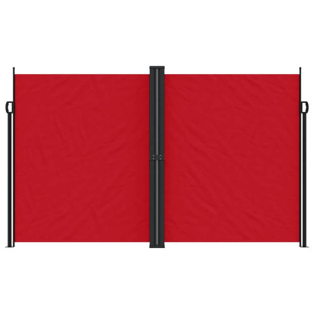 vidaXL Windscherm uittrekbaar 200x600 cm rood