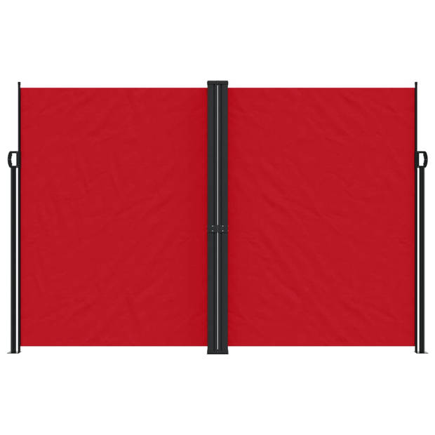 vidaXL Windscherm uittrekbaar 220x600 cm rood