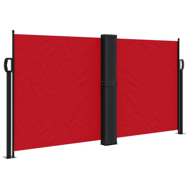 vidaXL Windscherm uittrekbaar 120x1200 cm rood