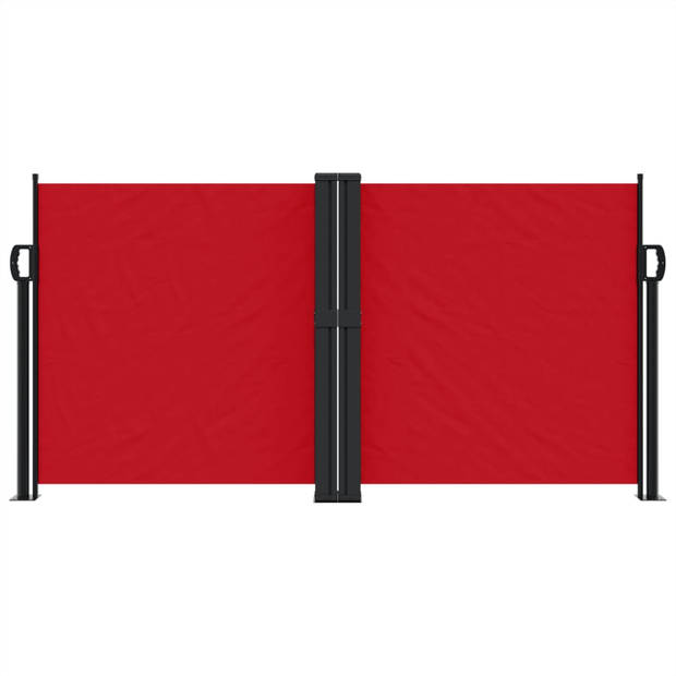 vidaXL Windscherm uittrekbaar 120x1200 cm rood