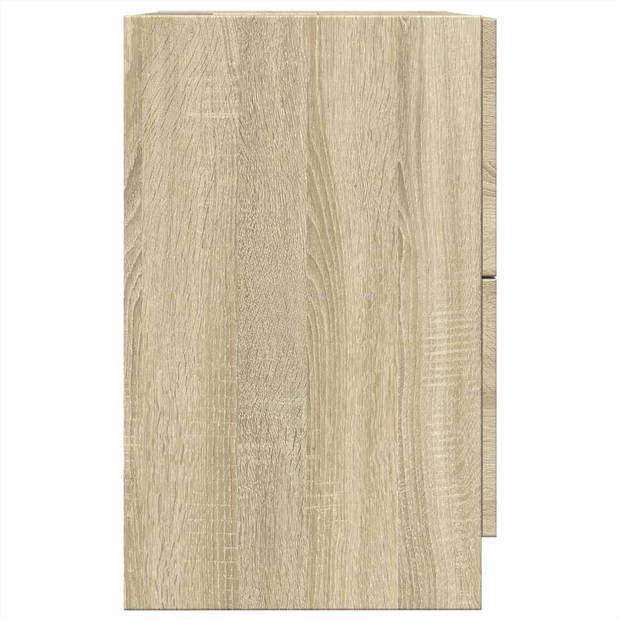 vidaXL Wastafelkast 40x37x59 cm bewerkt hout sonoma eikenkleurig