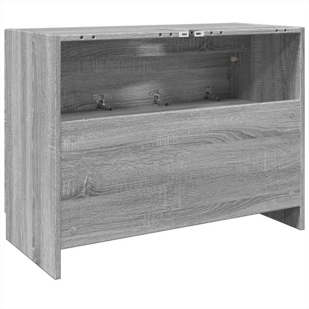 vidaXL Wastafelkast 78x37x59 cm bewerkt hout grijs sonoma eikenkleurig