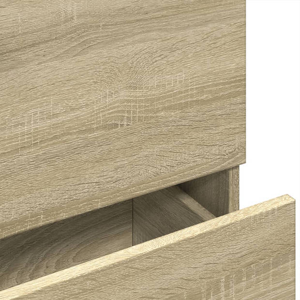 vidaXL Wastafelkast 78x37x59 cm bewerkt hout sonoma eikenkleurig