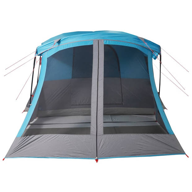 vidaXL Tent met luifel 4-persoons waterdicht blauw